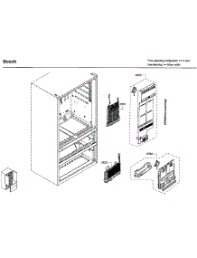 Evap parts for Bosch Refrigerator B21CL81SNS/01 from AppliancePartsPros.com