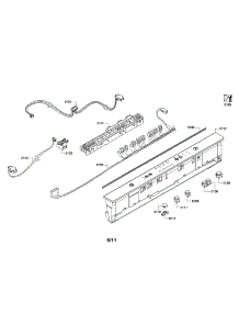 Control Module  /  Fascia Panel parts for Bosch Dishwasher SHX4AP05UC/02 from AppliancePartsPros.com