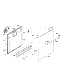 Door  /  Dispenser parts for Bosch Dishwasher SHX4AP05UC/02 from AppliancePartsPros.com