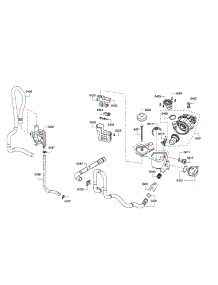 Pump  /  Sump  /  Heater parts for Bosch Dishwasher SHX4AP05UC/02 from AppliancePartsPros.com