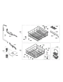 Racks  /  Spray Arm parts for Bosch Dishwasher SHX4AP05UC/02 from AppliancePartsPros.com