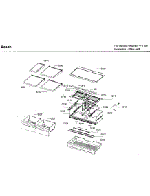 Shelf  /  Drawer Asy parts for Bosch Refrigerator B26FT70SNS/08 from AppliancePartsPros.com