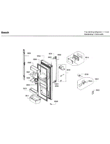 Door Asy parts for Bosch Refrigerator B26FT70SNS/08 from AppliancePartsPros.com