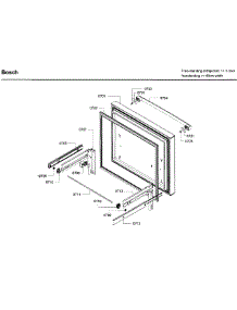 Freezer Door parts for Bosch Refrigerator B26FT70SNS/08 from AppliancePartsPros.com