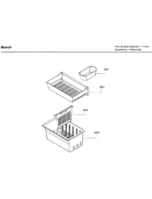 Ice Container parts for Bosch Refrigerator B26FT70SNS/08 from AppliancePartsPros.com