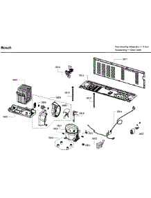 Compressor parts for Bosch Refrigerator B26FT70SNS/08 from AppliancePartsPros.com