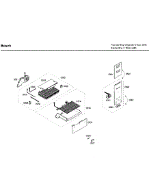 Evap Asy parts for Bosch Refrigerator B10CB80NVS/03 from AppliancePartsPros.com