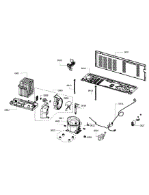 Compressor Assembly parts for Bosch Refrigerator B26FT70SNS/05 from AppliancePartsPros.com