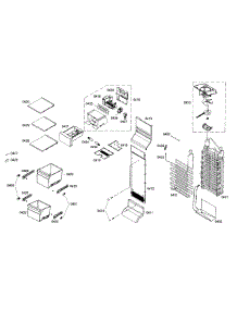 Freezer parts for Bosch Refrigerator B22CS30SNI/01 from AppliancePartsPros.com
