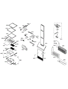 Refrigerator parts for Bosch Refrigerator B22CS30SNI/01 from AppliancePartsPros.com