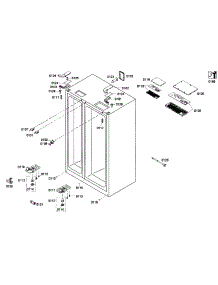 Hinge Assembly parts for Bosch Refrigerator B22CS30SNS/01 from AppliancePartsPros.com