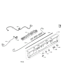 Fascia Panel  /  Control Module parts for Bosch Dishwasher SHX4AP06UC/05 from AppliancePartsPros.com