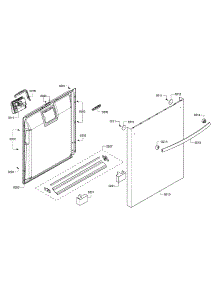 Door  /  Dispenser parts for Bosch Dishwasher SHX4AP06UC/05 from AppliancePartsPros.com