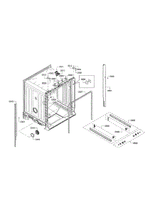 Tub parts for Bosch Dishwasher SHX4AP06UC/05 from AppliancePartsPros.com