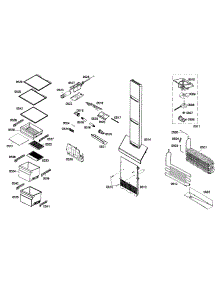 Refrig Assembly parts for Bosch Refrigerator B22CS30SNS/01 from AppliancePartsPros.com