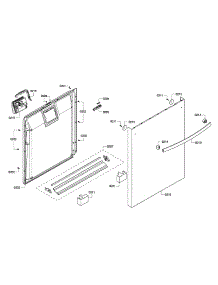 Door  /  Dispenser parts for Bosch Dishwasher SHX4AP06UC/02 from AppliancePartsPros.com