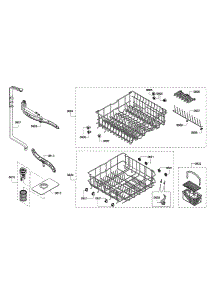 Racks  /  Spray Arm parts for Bosch Dishwasher SHX4AP06UC/02 from AppliancePartsPros.com