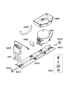 Compressor parts for Bosch Refrigerator B11CB81SSS/03 from AppliancePartsPros.com