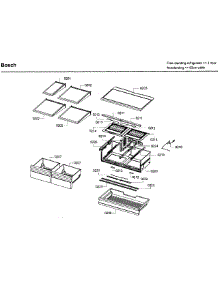 Shelf  /  Drawer Asy parts for Bosch Refrigerator B26FT80SNS/03 from AppliancePartsPros.com