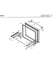 Freezer Door parts for Bosch Refrigerator B26FT80SNS/03 from AppliancePartsPros.com