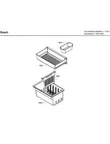 Ice Container parts for Bosch Refrigerator B26FT80SNS/03 from AppliancePartsPros.com