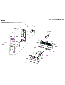 Evap Asy parts for Bosch Refrigerator B26FT80SNS/02 from AppliancePartsPros.com