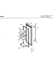 Door Asy parts for Bosch Refrigerator B26FT80SNS/02 from AppliancePartsPros.com