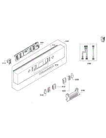 Control Panel parts for Bosch Dishwasher SGE63E06UC/01 from AppliancePartsPros.com
