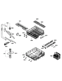 Basket Assembly parts for Bosch Dishwasher SGE63E06UC/01 from AppliancePartsPros.com