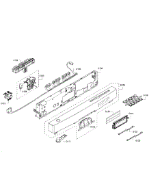 Control Panel parts for Bosch Dishwasher SHE68R55UC/63 from AppliancePartsPros.com