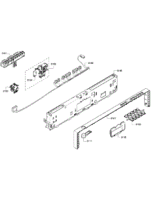 Control Panel parts for Bosch Dishwasher SHV68R53UC/63 from AppliancePartsPros.com