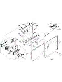 Door Assembly parts for Bosch Dishwasher SHV68R53UC/63 from AppliancePartsPros.com