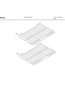 Rack parts for Bosch Wall Oven HBL57M52UC/01 from AppliancePartsPros.com