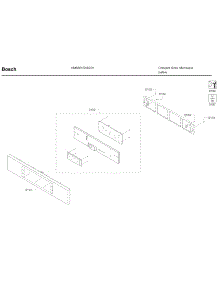 Control Panel parts for Bosch Wall Oven HBL57M52UC/01 from AppliancePartsPros.com