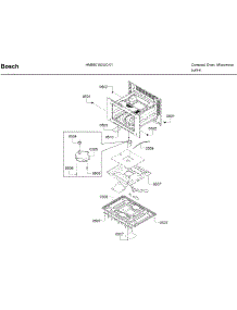 Motor parts for Bosch Wall Oven HBL57M52UC/01 from AppliancePartsPros.com