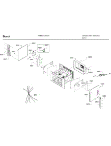 Frame parts for Bosch Wall Oven HBL57M52UC/01 from AppliancePartsPros.com