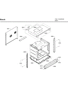 Frame parts for Bosch Wall Oven HBL5450UC/09 from AppliancePartsPros.com