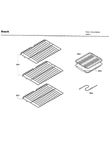 Rack parts for Bosch Wall Oven HBL5450UC/09 from AppliancePartsPros.com
