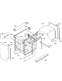 Cabinet Assembly parts for Bosch Dishwasher SGE63E06UC/51 from AppliancePartsPros.com