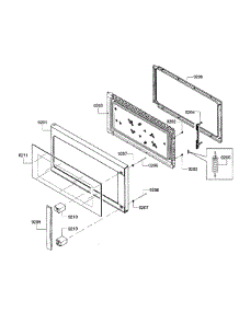 Door parts for Bosch Microwave HMV3052U/02 from AppliancePartsPros.com
