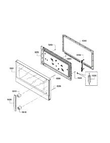 Door parts for Bosch Microwave HMVP052U/02 from AppliancePartsPros.com