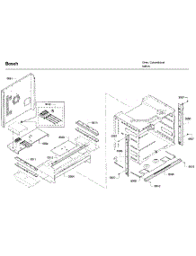 Frame parts for Bosch Wall Oven HBL5751UCC/03 from AppliancePartsPros.com