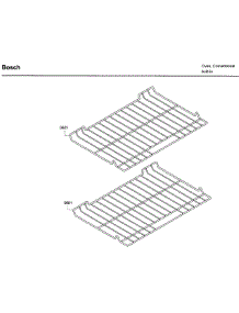 Rack parts for Bosch Wall Oven HBL5751UCC/03 from AppliancePartsPros.com