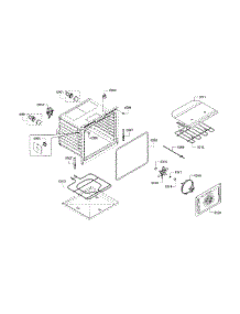 Cavity-Upper parts for Bosch Wall Oven HBN5651UC/01 from AppliancePartsPros.com