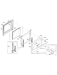 Door parts for Bosch Wall Oven HBN8451UC/01 from AppliancePartsPros.com