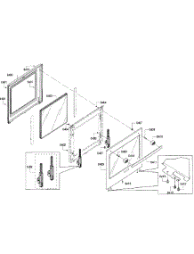 Door parts for Bosch Wall Oven HBN5651UC/02 from AppliancePartsPros.com