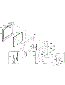 Door parts for Bosch Wall Oven HBN5651UC/02 from AppliancePartsPros.com