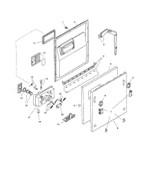 Door Assembly parts for Bosch Dishwasher SHV4803 from AppliancePartsPros.com