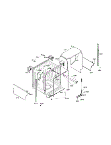 Tub parts for Bosch Dishwasher SHX43M02UC/48 from AppliancePartsPros.com
