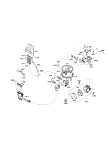 Pump  /  Sump  /  Heater parts for Bosch Dishwasher SHX43M02UC/48 from AppliancePartsPros.com